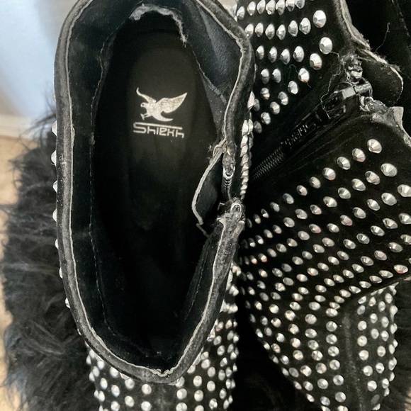 SHIEKH STUDDED WEDGE SHOES - Picture 6 of 8